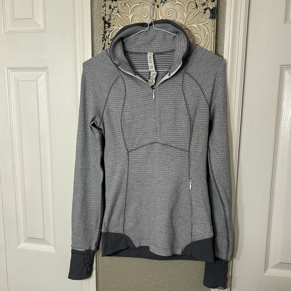 Lululemon Athletica Gray Cowl Neck Sweater